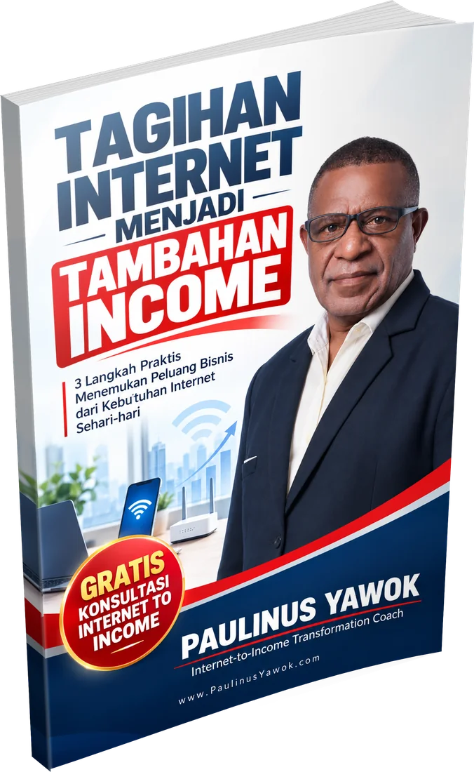Mockup eBook Tagihan Internet Menjadi Tambahan Income